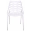 Safavieh Fufa Plastic Dining Chair Set of 2  in White