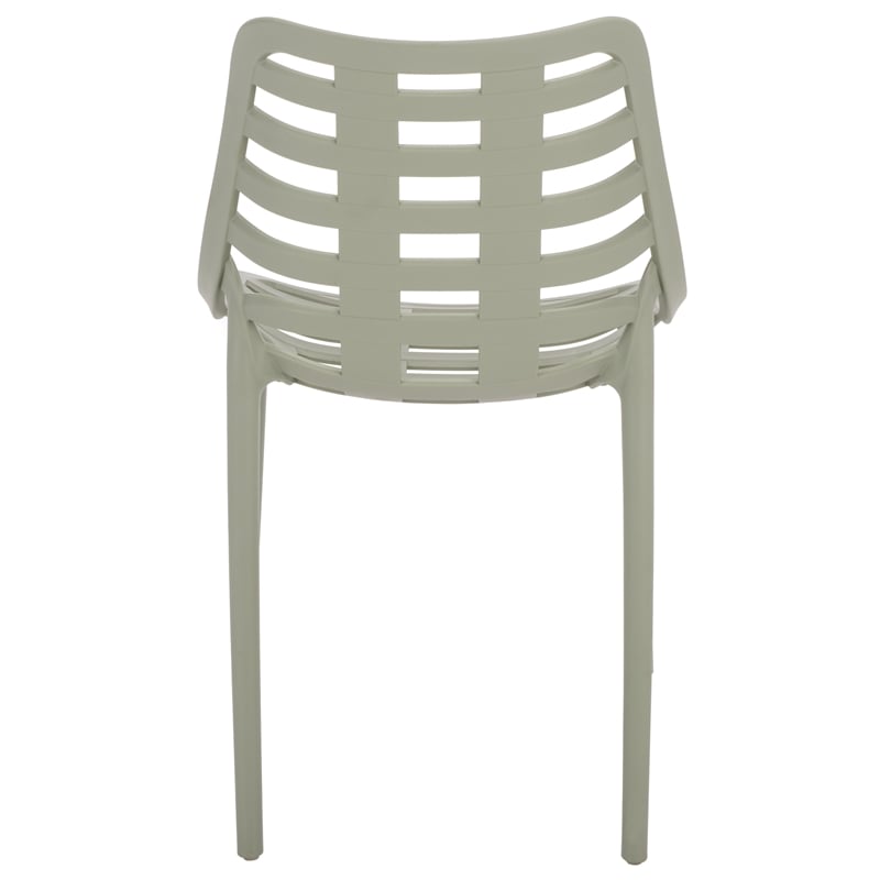 Safavieh Fufa Plastic Dining Chair Set of 2  in Green