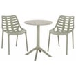 Safavieh Fufa Plastic Dining Chair Set of 2  in Green