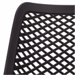 Safavieh Leila Plastic Dining Chair Set of 2 in Black