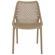 Safavieh Leila Plastic Dining Chair Set of 2  in Beige