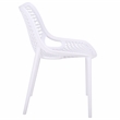 Safavieh Leila Plastic Dining Chair Set of 2  in White