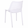 Safavieh Leila Plastic Dining Chair Set of 2  in White