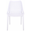 Safavieh Leila Plastic Dining Chair Set of 2  in White