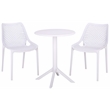 Safavieh Leila Plastic Dining Chair Set of 2  in White