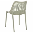 Safavieh Leila Plastic Dining Chair Set of 2  in Green