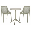 Safavieh Leila Plastic Dining Chair Set of 2  in Green