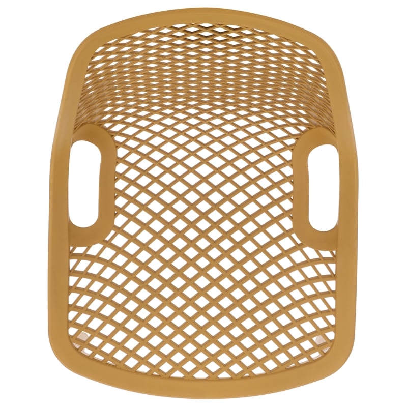 Safavieh Leila Plastic Dining Chair Set of 2  in Yellow