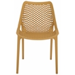 Safavieh Leila Plastic Dining Chair Set of 2  in Yellow