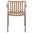 Safavieh Holly Plastic Dining Armchair Set of 2  in Beige