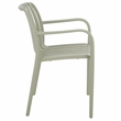 Safavieh Holly Plastic Dining Armchair Set of 2 in Green