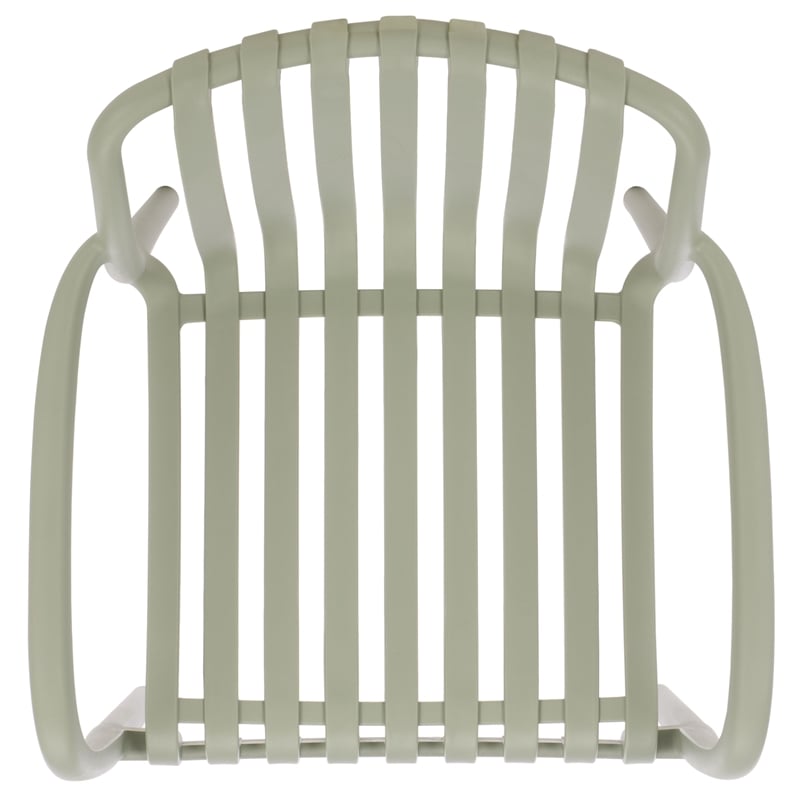 Safavieh Holly Plastic Dining Armchair Set of 2 in Green