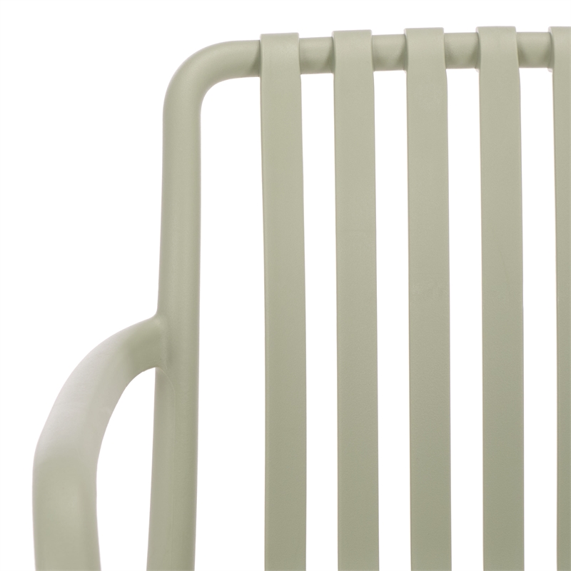 Safavieh Holly Plastic Dining Armchair Set of 2 in Green