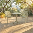 Safavieh Holly Plastic Dining Armchair Set of 2 in Green