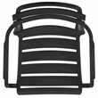 Safavieh Sarah Plastic Dining Armchair Set of 2  in Black