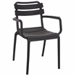 Safavieh Sarah Plastic Dining Armchair Set of 2  in Black