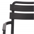 Safavieh Sarah Plastic Dining Armchair Set of 2  in Black