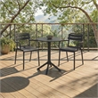 Safavieh Sarah Plastic Dining Armchair Set of 2  in Black