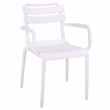 Safavieh Sarah Plastic Dining Armchair Set of 2  in White