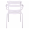 Safavieh Sarah Plastic Dining Armchair Set of 2  in White