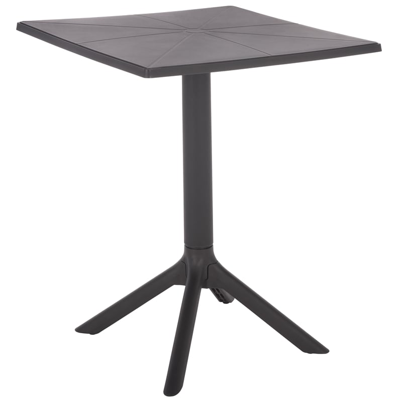 Safavieh Stella Square Plastic Bistro Table  in Black