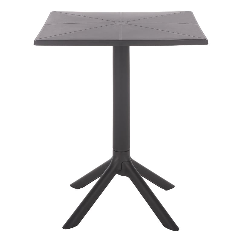 Safavieh Stella Square Plastic Bistro Table  in Black