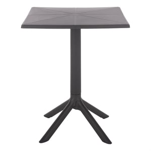 Safavieh Stella Square Plastic Bistro Table  in Black