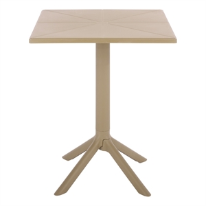 Safavieh Stella Square Plastic Bistro Table  in Beige