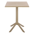 Safavieh Stella Square Plastic Bistro Table  in Beige