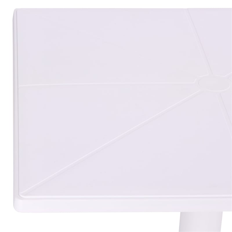 Safavieh Stella Square Plastic Bistro Table  in White