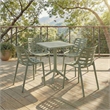 Safavieh Stella Square Plastic Bistro Table  in Green