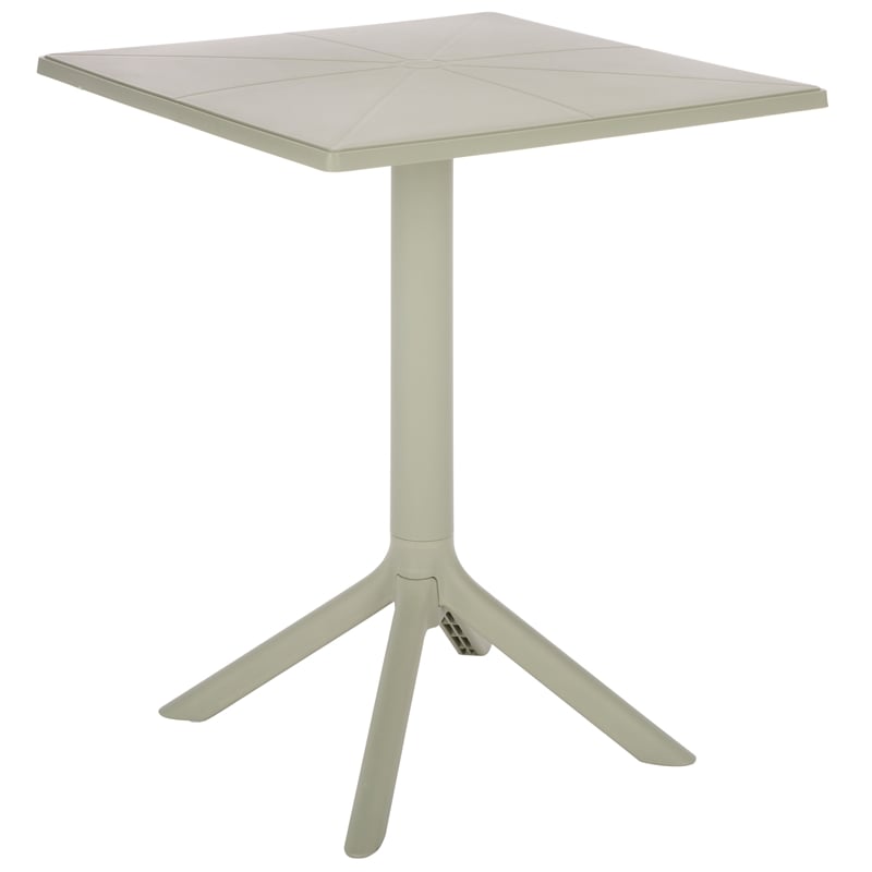 Safavieh Stella Square Plastic Bistro Table  in Green