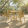 Safavieh Stella Square Plastic Bistro Table  in Yellow