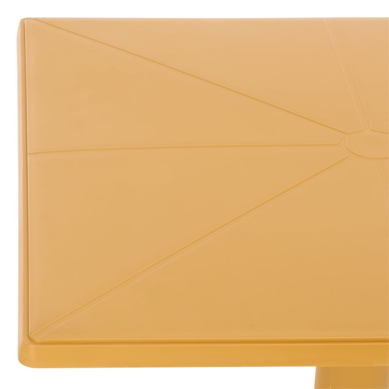 Safavieh Stella Square Plastic Bistro Table  in Yellow