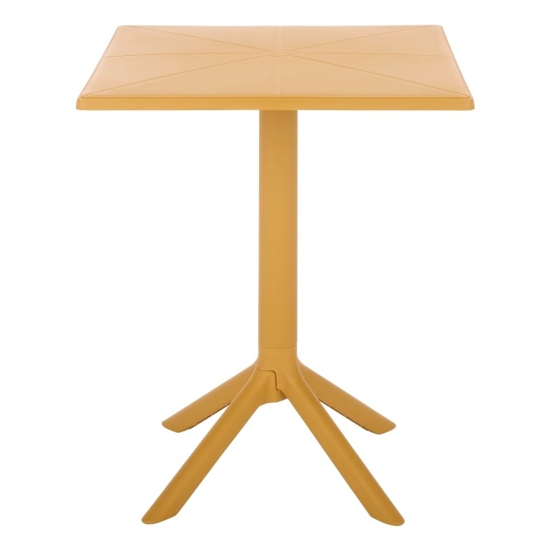 Safavieh Stella Square Plastic Bistro Table  in Yellow