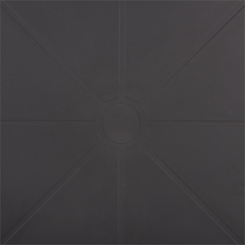 Safavieh Stella Round Plastic Bistro Table in Black