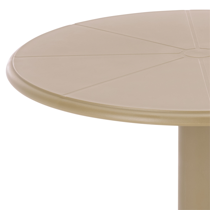 Safavieh Stella Round Plastic Bistro Table  in Beige