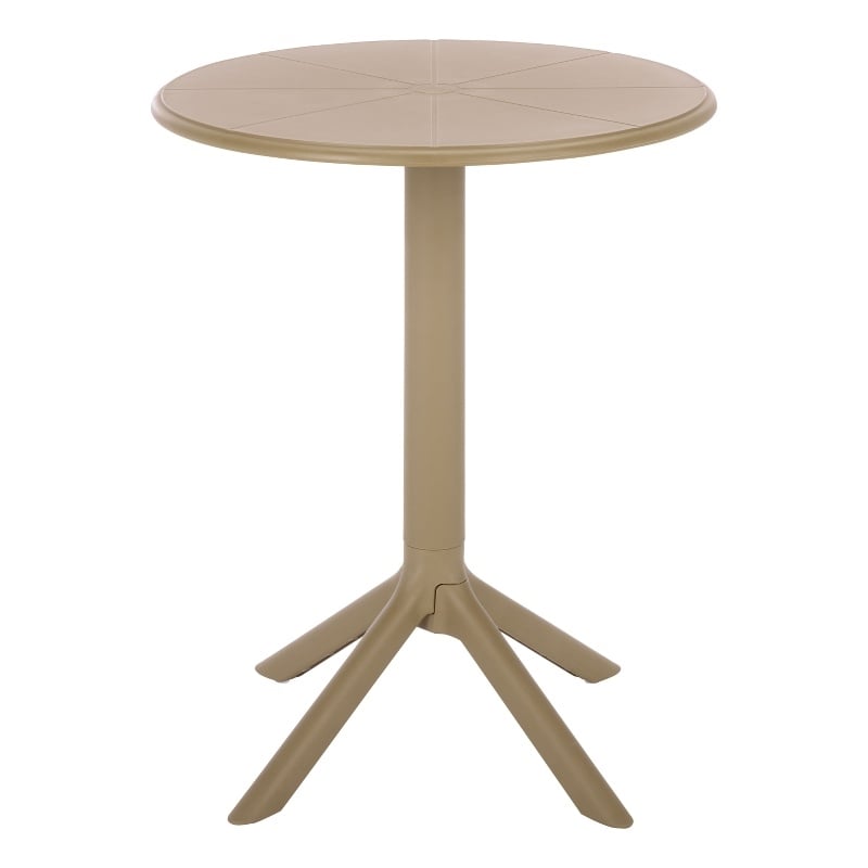 Safavieh Stella Round Plastic Bistro Table  in Beige