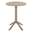 Safavieh Stella Round Plastic Bistro Table  in Beige