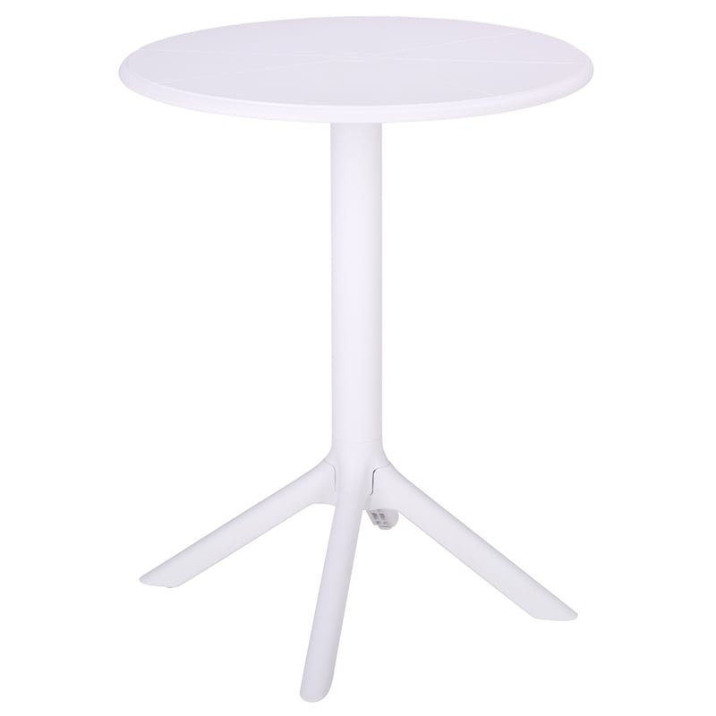 Safavieh Stella Round Plastic Bistro Table in White