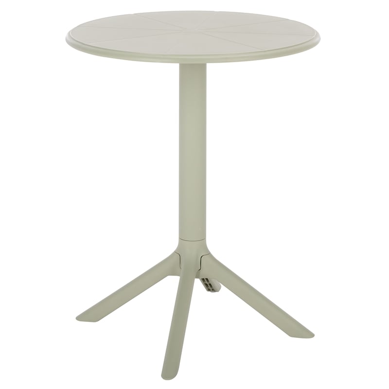 Safavieh Stella Round Plastic Bistro Table in Green
