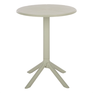 Safavieh Stella Round Plastic Bistro Table in Green