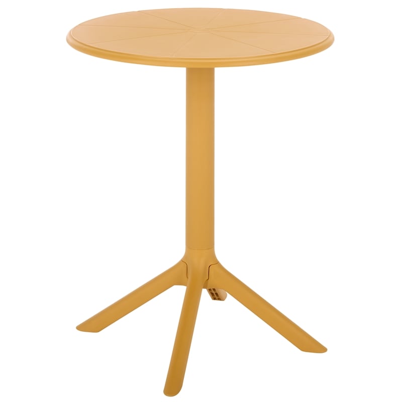 Safavieh Stella Round Plastic Bistro Table in Yellow