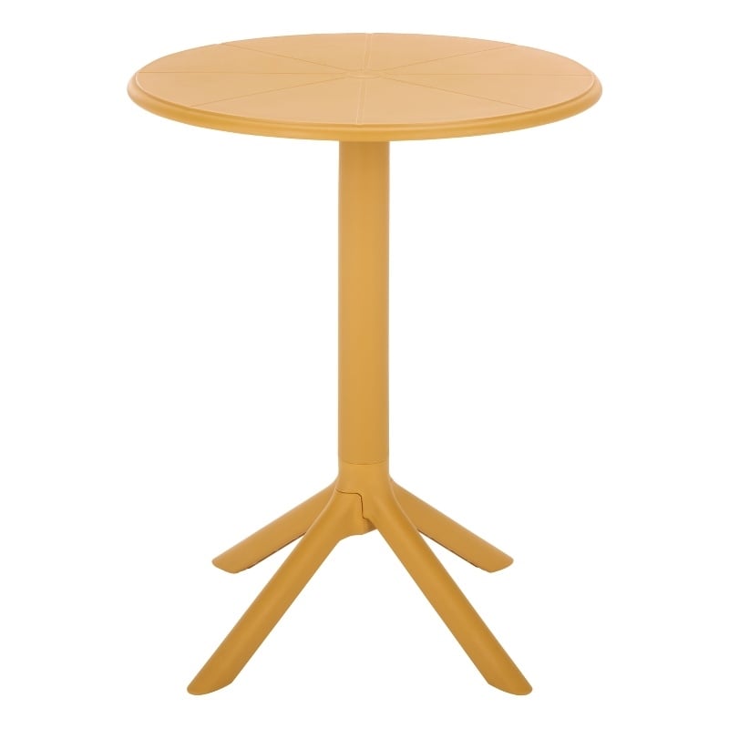 Safavieh Stella Round Plastic Bistro Table in Yellow