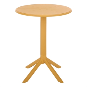 Safavieh Stella Round Plastic Bistro Table in Yellow