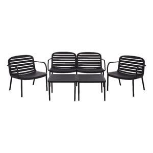 Safavieh Thompson Living Set in Black
