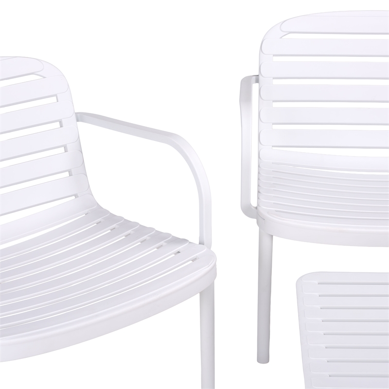 Safavieh Thompson Living Set  in White