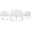 Safavieh Thompson Living Set  in White