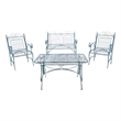 Safavieh Leah 4 Piece Iron Set in Blue