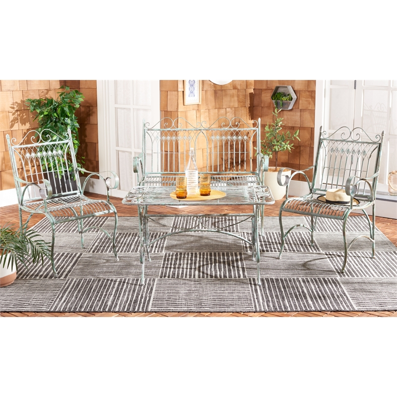 Safavieh Leah 4 Piece Iron Set  in Green